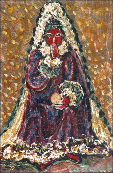 22. « Le silence est d'or », peinture de Louis Cattiaux